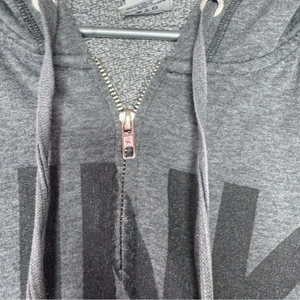 Victoria secret pink sweater hoodie ombré sunset 86 on back zip up zipper grey - Picture 5 of 11